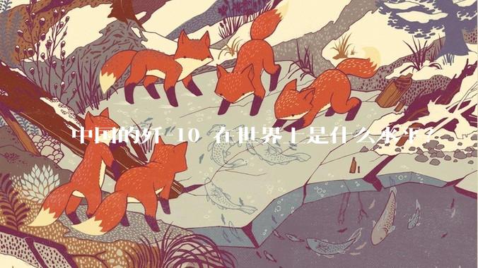 中国的歼-10 在世界上是什么水平？