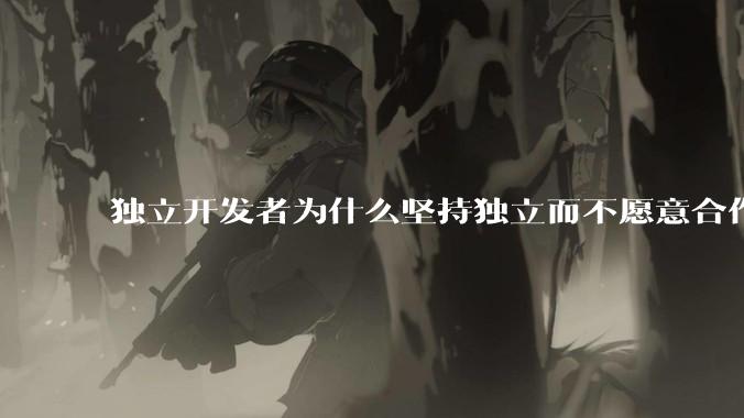 独立开发者为什么坚持独立而不愿意合作？